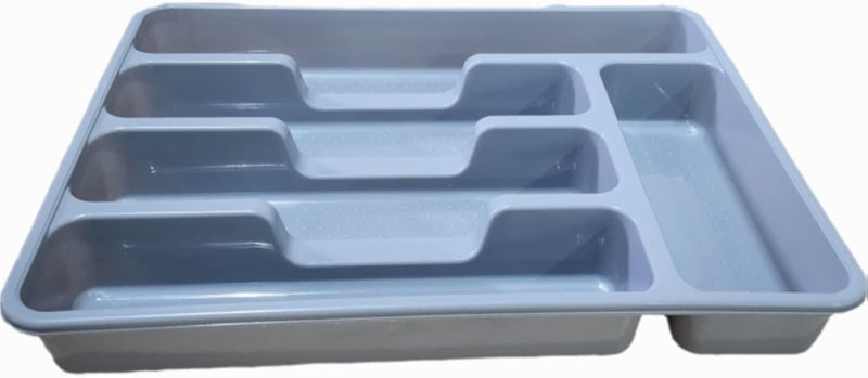 Plastic Tray for Kitchen, for Knives, Spoons, Forks Light Gray 36 x 28 CM